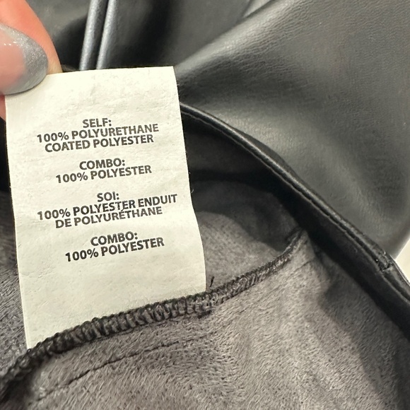 NWT $295 Ramy Brook Black Jace Faux Leather Pant Size 6 - Picture 12 of 12